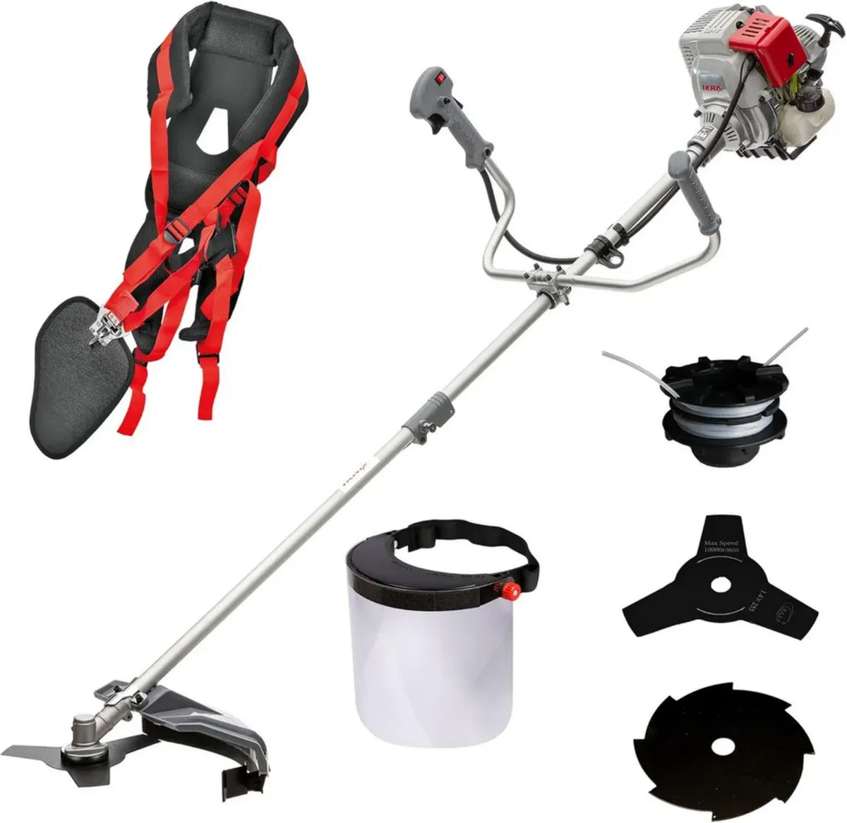Decespugliatore a Benzina IKRA IBF 31-4 con Accessori Completi