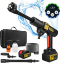 Idropulitrice a Batteria Gisam 943 PSI, 2 Batterie 4000mAh, Ugello Multiuso 6 in 1 e Spruzzatore di Schiuma