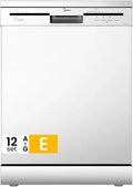 Lavastoviglie Midea 12 Coperti, 6 Programmi, Partenza Ritardata, Bianco