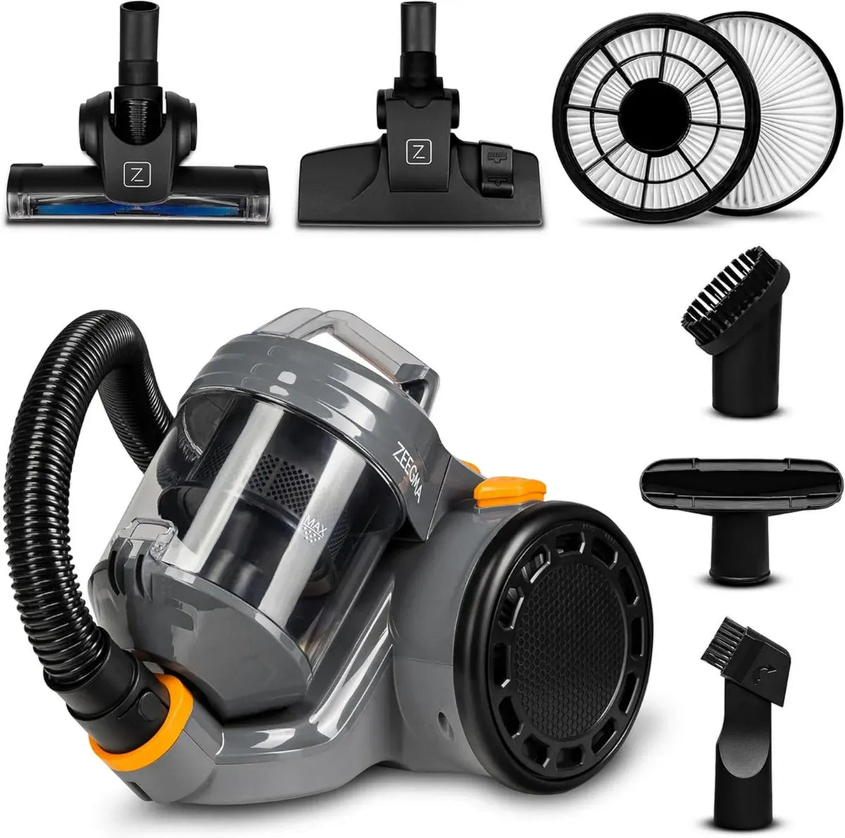 Aspirapolvere Ciclonico Senza Sacco 4000W con Filtro HEPA H13 e Accessori