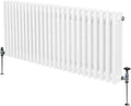 Radiatore Bifacciale Moderno 3 Colonne 600x1192mm Bianco per Casa