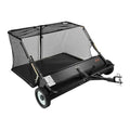 Spazzatrice Trainata per Giardino 122 cm con Sacco da 736 L