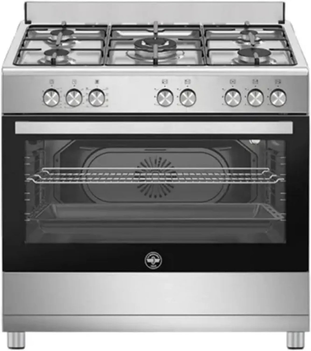 Cucina a gas 90x60 cm con forno elettrico Inox, Classe A