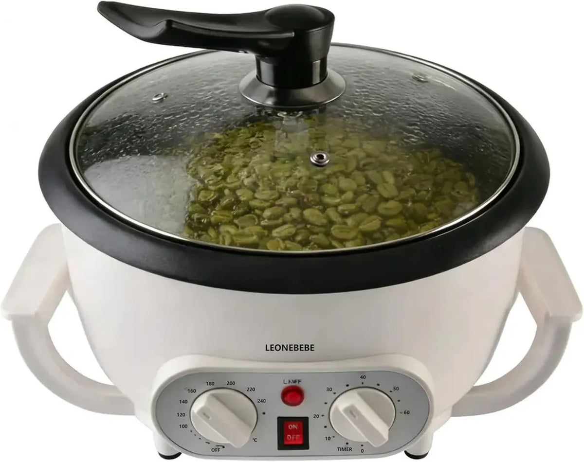 Tostapane elettrico regolabile per caffè, frutta secca e castagne, capacità 750g