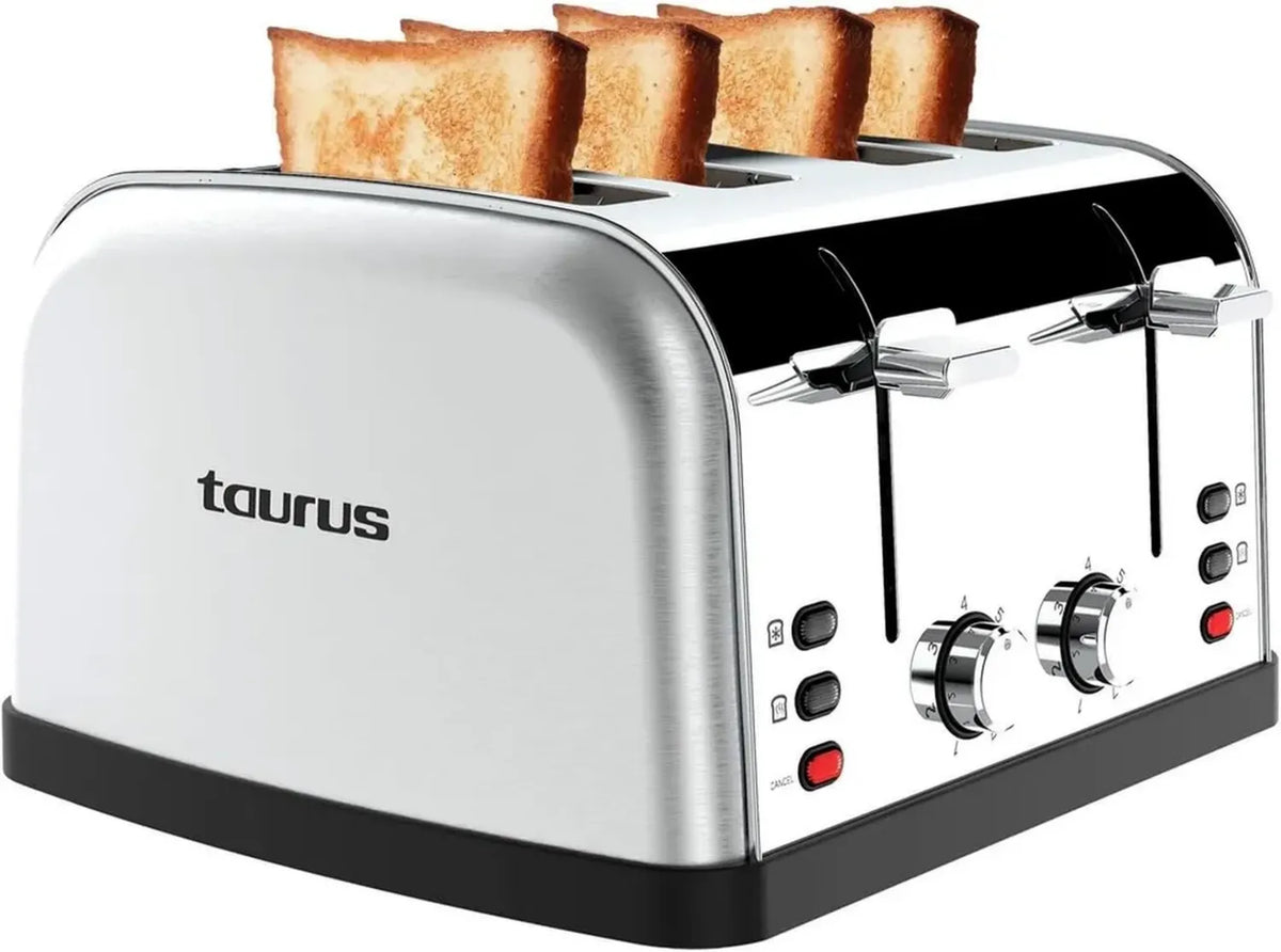 Tostapane Vintage 1900W a 4 Fessure con Controlli Indipendenti e Funzioni Multiple