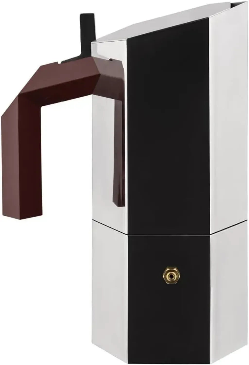 Caffettiera espresso in acciaio inox 18/10 per 6 tazze, design moderno di Michael Anastassiades, compatibile con induzione