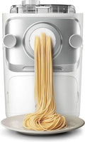 Macchina per Pasta Philips Serie 7000, Tecnologia ProExtrude 150W, Include 8 Dischi, Fino a 8 Porzioni, Compatibile con App NutriU, Colore Bianco