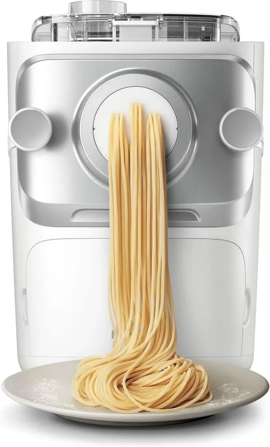 Macchina per Pasta Philips Serie 7000, Tecnologia ProExtrude 150W, Include 8 Dischi, Fino a 8 Porzioni, Compatibile con App NutriU, Colore Bianco
