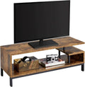 Yaheetech Mobile Porta TV con 2 Ripiani, 106x40x40 cm, Tavolino Industriale Vintage per Soggiorno