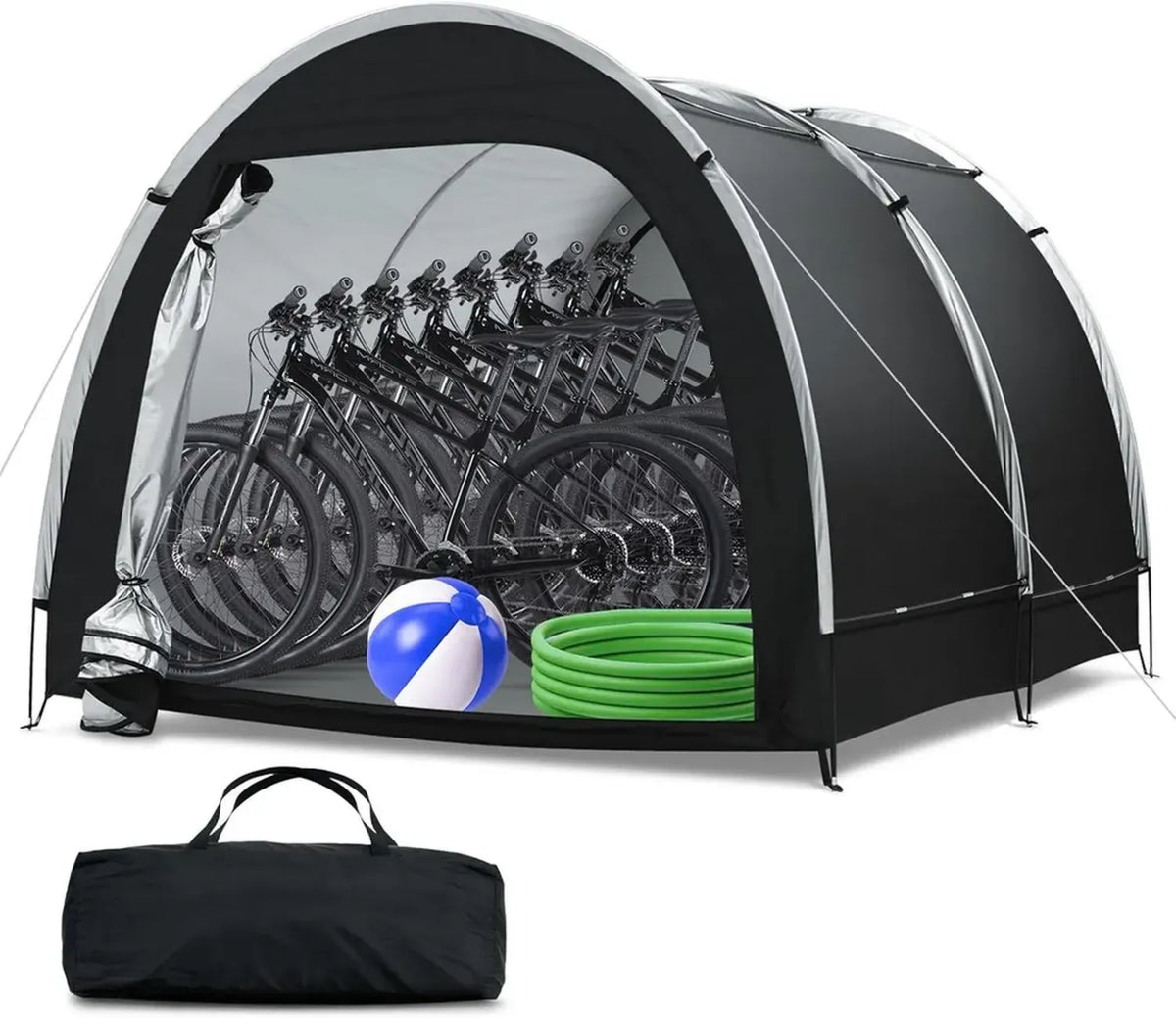 Tenda da Bici Impermeabile 210D Oxford con Doppi Accessi