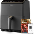 COSORI Friggitrice ad Aria 6,4L, Forno Elettrico Wifi con 11 Programmi, 1700W, Ricettario e APP, Grigio Scuro